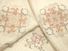 平和屋着物■中国三大刺繍　相良刺繍　訪問着　正倉院花文　暈し染め　正絹　逸品　DAAS5671we