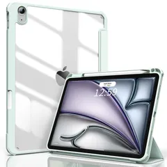 SQBEBS iPad Air 11インチ (M3/M2) ケース 2025/2024 iPad Air 第5世代/第4世代 ケース 2022/2020 10.9インチ 透明 アクリル カバー Apple Pencil Pro/USB-C/2 ワイヤレス充電対