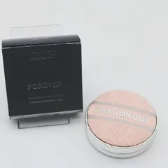 未使用 ディオール ディオールスキン フォーエヴァー クッション ケース ピンク エンブロイダード カナージュ ※少々箱傷みあり  CR7-05-59-03B