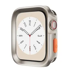 MTRRISE Apple Watch ケース 44mm45mm 対応 落下 衝撃 吸収 簡易着脱 シンプル スリム 軽量 保護カバー アップルウォッチケース シン (44mm45mm スターライト)