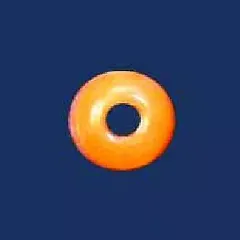 【新品】ドールアクセサリー 丸玉ボタン オレンジ