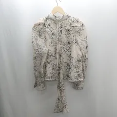 ◇ ⊂ GRL グレイル 花柄 長袖 ブラウス サイズF ベージュ系 レディース E  【1502060049030】