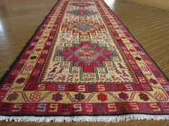 76x203cm・キリム(35)廊下敷き・ギャッベ・じゅうたん、キッチンマット