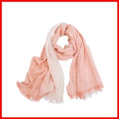 【トレンド商品】全11色(グラデーションカラー) プレゼント 母の日 敬老の日 誕生日 結婚式 春/夏/秋/冬 UVカット＆冷房対策 薄手 柔らかい 綿 レディース 大判ストール