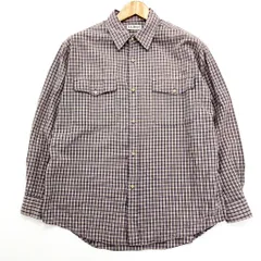 エルエルビーン ☆ L.L.Bean 旧タグ 長袖 チェック シャツ ライトパープル ナスコン M 登山 アウトドア キャンプ 渋い大人シャツ♪■C246