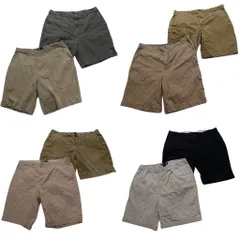 古着卸 まとめ売り ラルフローレン チノショートパンツ 8枚セット (メンズ 38 /40 ) ベージュ グレー ２タック ネイビー 中古 古着 NB5112