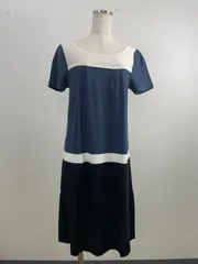 SONIA RYKIEL ソニアリキエル 38 レディース 半袖 ワンピース　ネイビー、ホワイト、ブラック 20250916-0012のサムネイル
