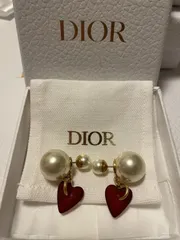 DIOR 国内発送 TRIBALES ピアス ハート レジンパール 可愛い