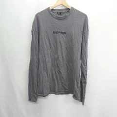 ◇ ⊂ KANGOL カンゴール 長袖 Tシャツ サイズXL ブラック系 メンズ E  【1409240023340】