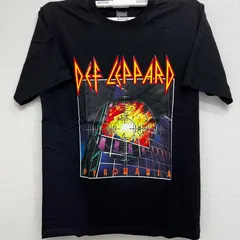 新品 デフレパード Def Leppard バンドTシャツ メンズ XLサイズ Pyromania パイロマニア 半袖 夏物 夏服 バンティー バンT ブラック 両面プリント ロック メタル ゴシック グランジ アメカジ USA カジュアル ストリートのサムネイル