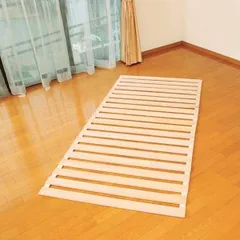 すのこマット 桐スノコベッド ロール式 板 折りたたみ シングル 押入れ 【877080】のサムネイル