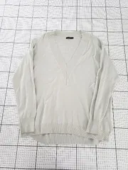 ◇ ⊆ アーバンリサーチ ロッソ Vネック 長袖 ニット セーター サイズF くすみグリーン系 レディース E  【1509100081487】