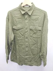 ◇ ◎ Θ SLY スライ コットン100% 長袖 シャツ サイズF カーキ レディース E  【1503040002267】