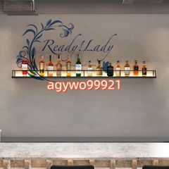 壁掛けアイアンワインラック 酒ラック ボトルスタンド 酒 棚壁掛け式 収納ケース おしゃれ 酒 ワインボトルホルダー (120cm ブラック)