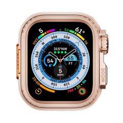 アップルウォッチカバー（Apple Watchカバー）Ultra風両面保護メタルケース【ローズゴールド】44mm/45mm/46mm対応 [BELTIES]
