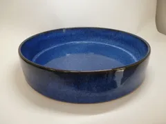★ 未使用品 小原流花器 烏泥小判型水盤 / 長径約62.5㎝ 花もあ / 烏泥小判型水盤