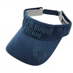 ★特価★【美品】マスターバニー サンバイザー ネイビー 立体ロゴ刺しゅう FR ゴルフウェア MASTER BUNNY EDITION