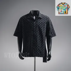 【今日WTO】Louis Vuitton  ルイヴィトン 25SS フロッキングジャカード 半袖シャツ-KS15