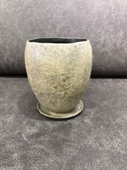 植木鉢 陶器鉢 ミネラルポット 4号 グレーブラウン 丸み