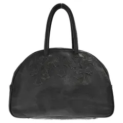 CHROME HEARTS (クロムハーツ) GYM MD オールド セメタリーパッチ ジムバッグ ミディアム スクロールラベル ダガージップ レザー ボストンバッグ ブラックのサムネイル