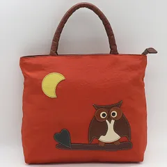 IBIZA イビサ　イビザ　ふくろうモチーフ　ナイロン　バッグ