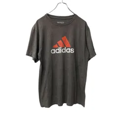 adidas 半袖 ロゴTシャツ M グレー アディダス プルオーバー パフォーマンスロゴ 古着卸 アメリカ仕入 a705-5830