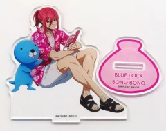 【中古】アクリルスタンド・アクリルパネル 千切豹馬＆ぼのぼの アクリルスタンド 「ブルーロック×ぼのぼの in TSUTAYA 第3弾～夢のぼのぼのランド～」