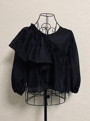 夏季大活躍gypsohila ジプソフィア2way puff tops ブラック - メルカリ