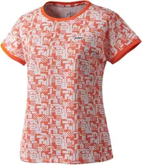 【新品】prince（プリンス）レディース ゲームシャツ レディース ウィメンズ 婦人半袖 テニスウェア 吸汗速乾 UVケア 　オレンジ WF2082-028