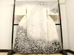 平和屋着物●訪問着　作家物　辻が花　絞り　暈し染め　正絹　逸品　AABA5209ph