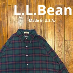 USA製【L.L.Bean エルエルビーン】チェックシャツ 17-35 90s