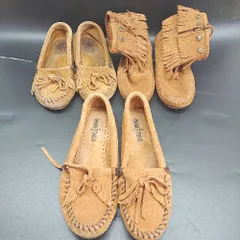 ◇ ⊇ 《 MINNETONKA ミネトンカ まとめ売り3点セット サイズ7 モカシンシューズ ショートブーツ レディース 》 E  【1502030005592】