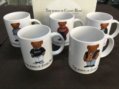 お441 タカラ　マグカップ　5個セット　ベア　THE WORLD OF CLASSY BEAR