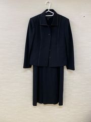 A【A11-30】◇SOIR   11サイズ　　ジャケット付き　礼服　ワンピース　黒色