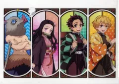 【中古】クリアファイル 炭治郎＆禰豆子＆善逸＆伊之助 A4限定デザインクリアファイル 「築地銀だこ×鬼滅の刃」 クロワッサンたい焼BOX購入特典 前半