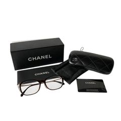 CHANEL シャネル 眼鏡 CH3295BA 小物 ブラウン ラインストーン バネ丁番 53◻︎17 140