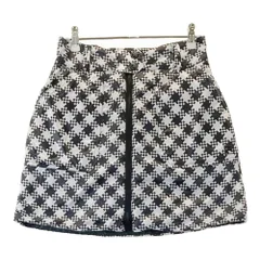 サイズ：M FILA GOLF フィラゴルフ  リバーシブル 中綿 ボアスカート 総柄 ブラック系 [240101460070] ゴルフウェア レディース ストスト