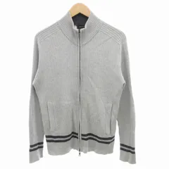 エポカ ウォモ EPOCA UOMO ニットジャケット ブルゾン ジップアップ ハイネック ウール 48 XL グレー /GVのサムネイル