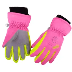 [Azarxis] キッズ スキー グローブ 手袋 スノー 子供用 冬 防撥水 防寒 保温 防風 裏起毛 雪 滑り止め 雪遊び スノボー 男の子 女の子 こども スキーウェア アウトドア