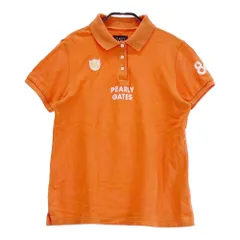 サイズ：1 PEARLY GATES パーリーゲイツ 2023年モデル 半袖ポロシャツ  オレンジ系 [240101433066] ゴルフウェア レディース ストスト