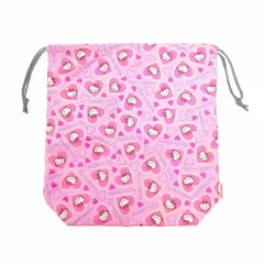 サンリオ ハローキティ KTマチあり巾着(ラメハート ) ピンク