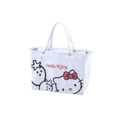Hello Kitty ハローキティ トートバッグ 鞄 ホワイト マチ・ポケット付き