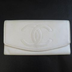 CHANEL 長財布 キルティング ホワイト マドモアゼル - メルカリ