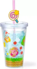 【中古】マグカップ･湯のみ 集合 ストロータンブラー(むてきキャンディ-) 「星のカービィ」のサムネイル