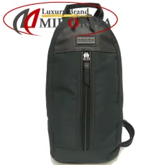 COACH コーチ ヴァリック F70692 ボディバッグ スリング ナイロンxレザー ネイビー ブラック アウトレット/252779【中古】