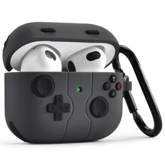 【新品】 CAGOS AirPods 3ケース 2021 AirPods 第3世代専用カバー エアーポッズ3 ケー ス 分離式 シリコン 3D 漫画 AirPods3保護 分離式 おしゃれ カラビナ付き LEDライト可視 ワイヤレス充電対応 TPUケース  0