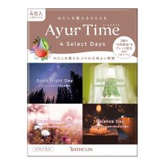 アーユルタイム フォーセレクトデイズ バスソルト 分包 アソート 40g×4包(4種類各1包) 4種の香り 天然精油