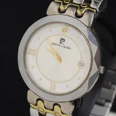 ピエールカルダン PS2002S QZ シルバー文字盤 デイト メンズ腕時計 KRH 2000000 NSK