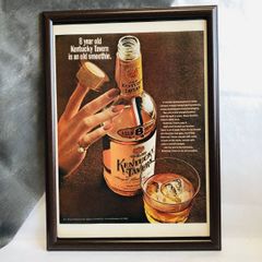 『ケンタッキー タバーン』ビンテージ 広告　60年代　フレーム付 ポスター