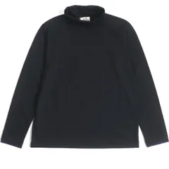未使用品▼23AW HERMES エルメス 袖口切替デザイン タートルネック/カットソー ブラック×ネイビー S メンズ イタリア製 箱・タグ付きのサムネイル